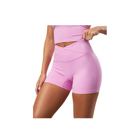 Gym King 365 4.5 Inch Wrap Over Short Pink Rose