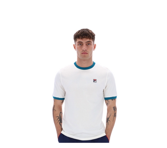 FILA Marconi T-Shirt Gardenia/Deep Lagoon