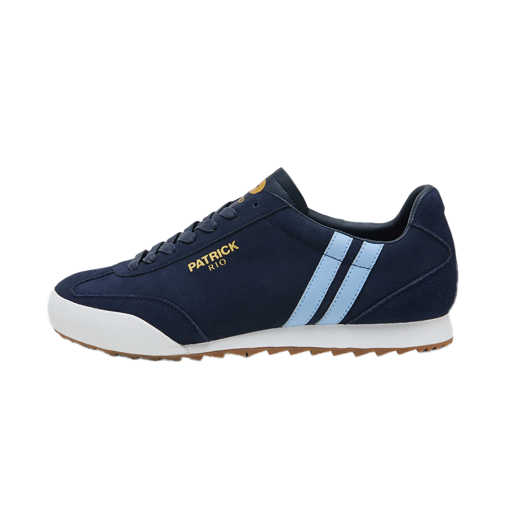 Patrick Rio Trainer - Navy / Sky Blue / White – Designer Warehouse