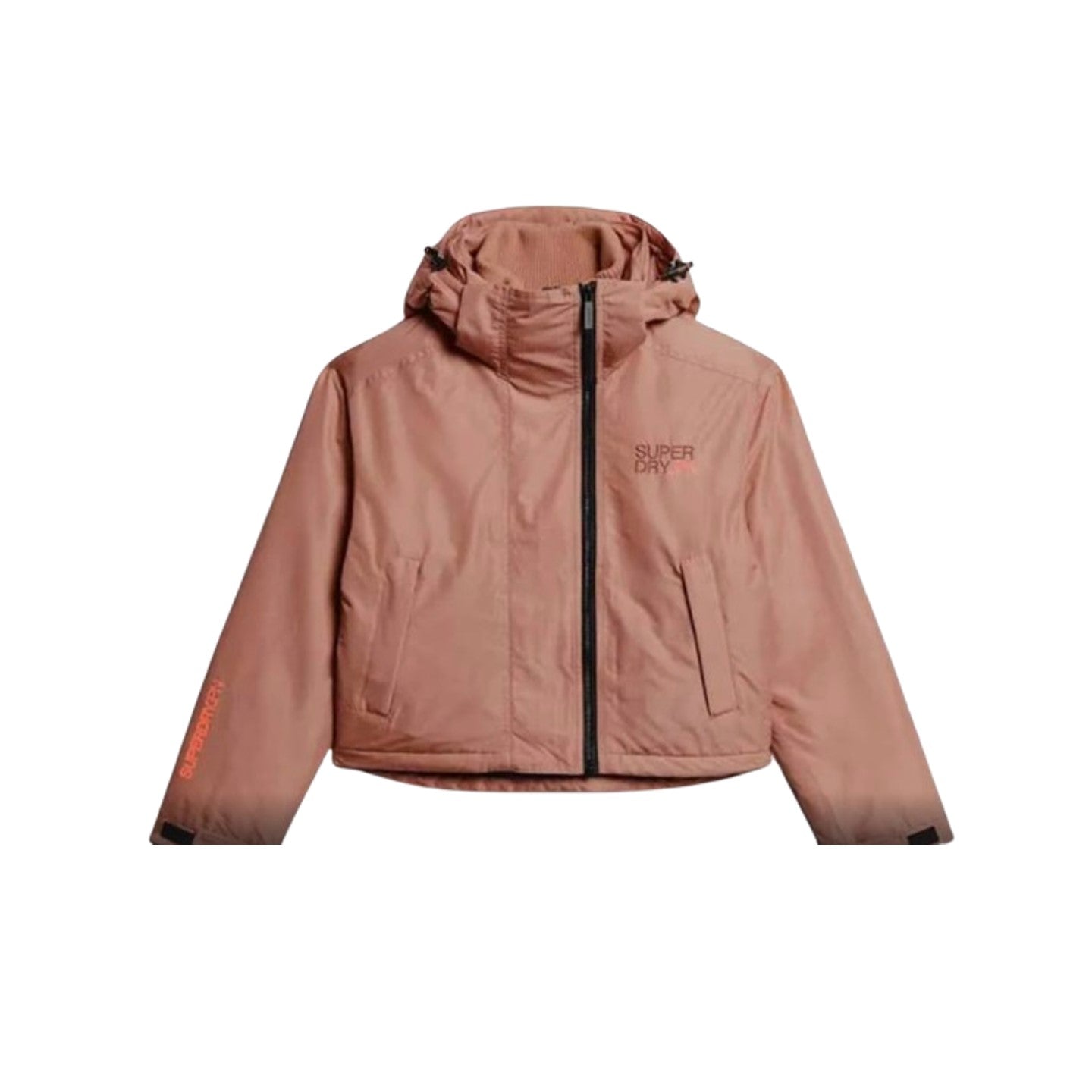 Superdry Hooded EMB Windbreaker Jacket Ash Rose