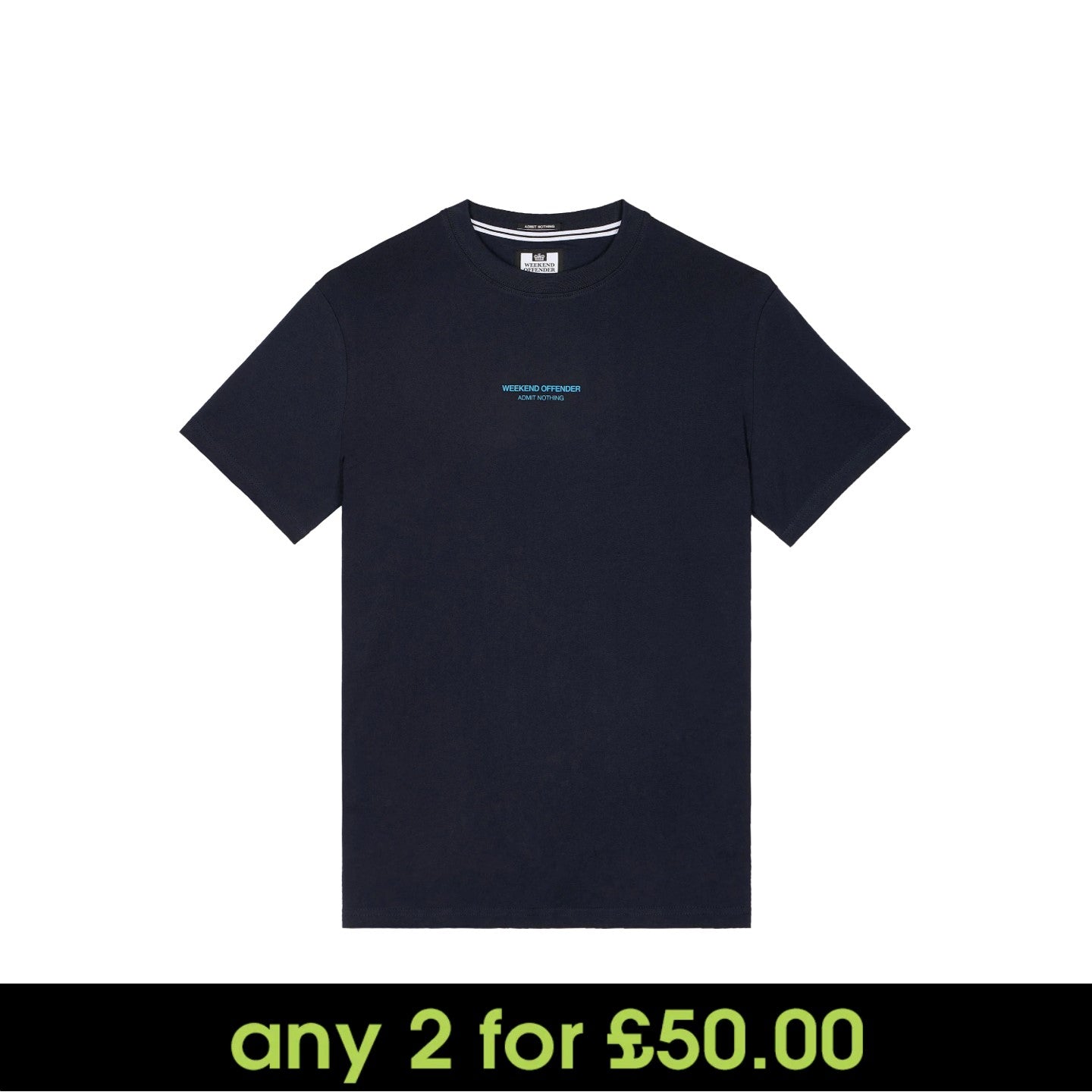 Weekend Offender Millergrove T-Shirt Navy/Kingfisher