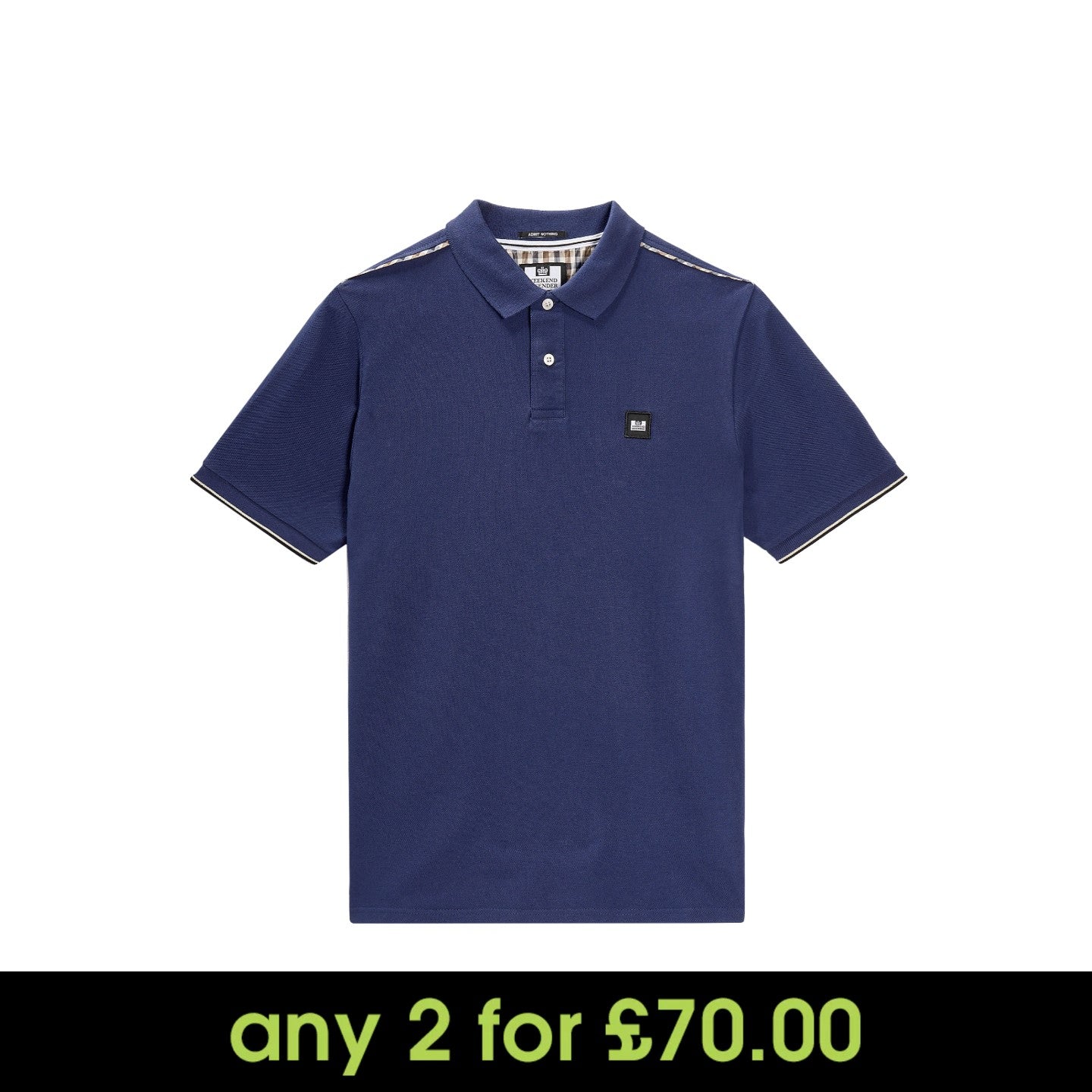 Weekend Offender Sakai Polo Shirt Bright Navy