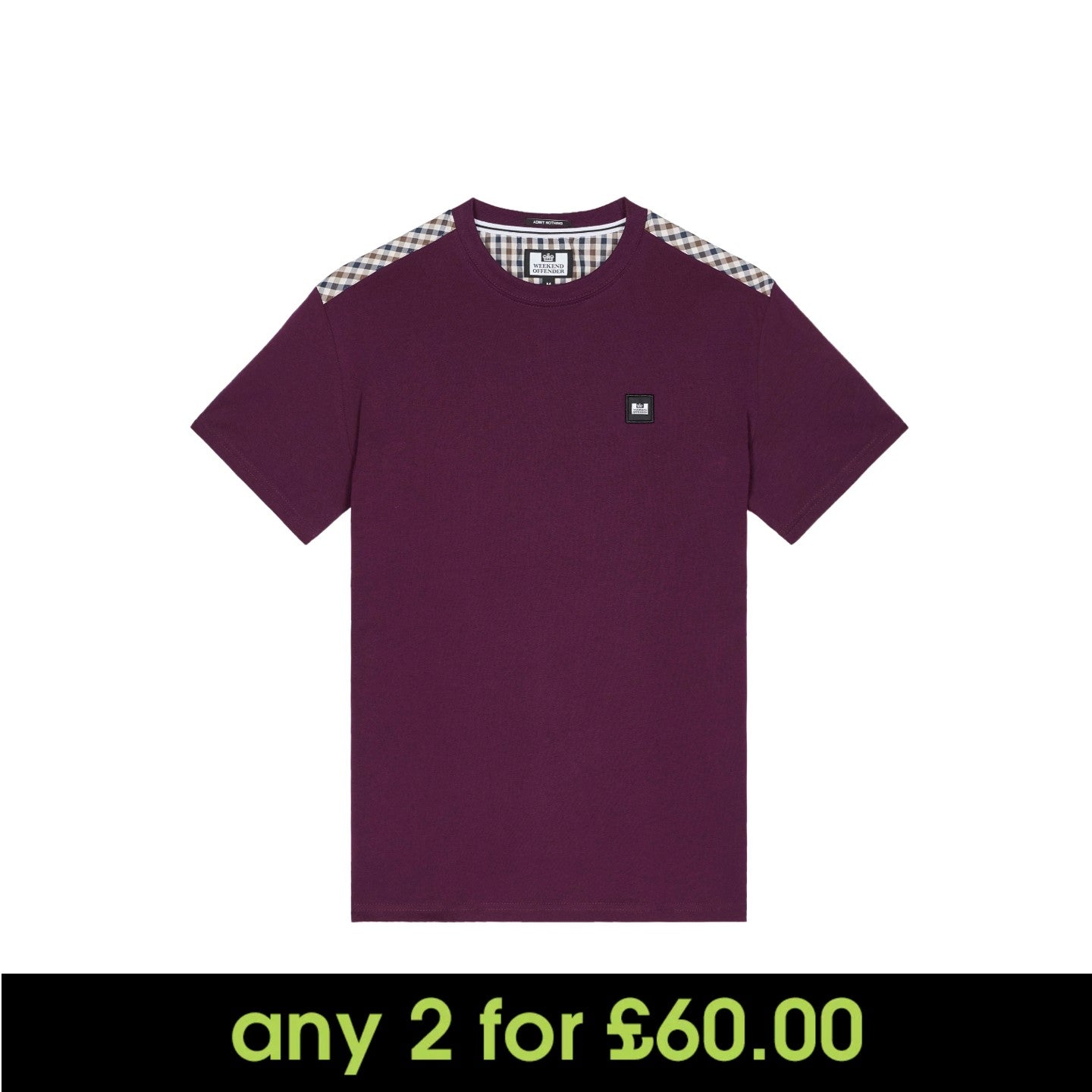 Weekend Offender Diaz T-Shirt Acai Berry