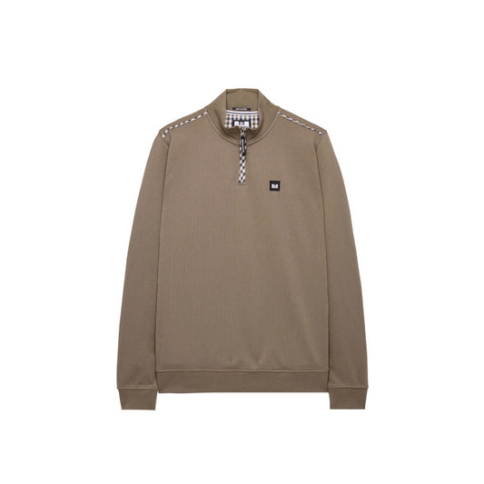 Weekend Offender Matisa Quarter Zip Sweatshirt Mocha