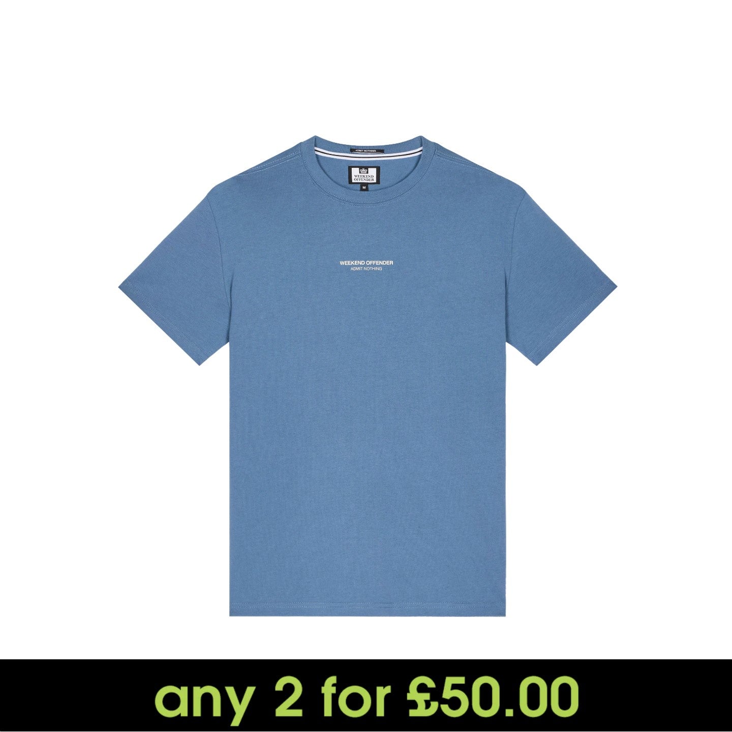 Weekend Offender Millergrove T-Shirt Baltic Blue/Ivory