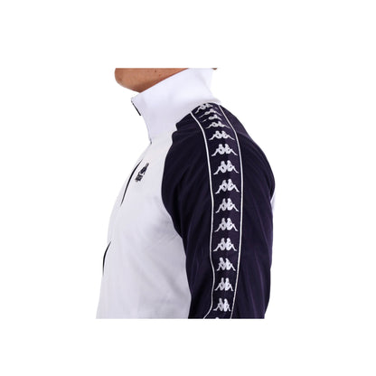 Kappa Track Top White/Blue Evening