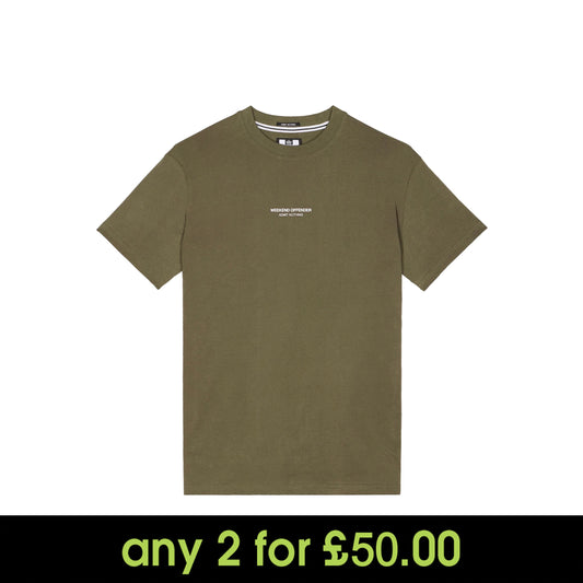 Weekend Offender Millergrove T-Shirt Castle Green/Ghost