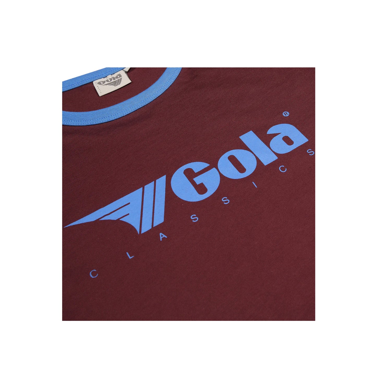 Gola Ringer T-Shirt Burgundy