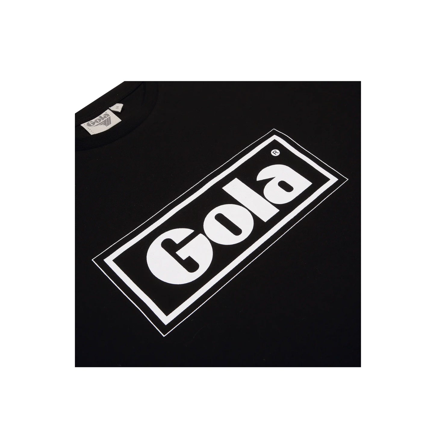 Gola Box Text T-Shirt Black