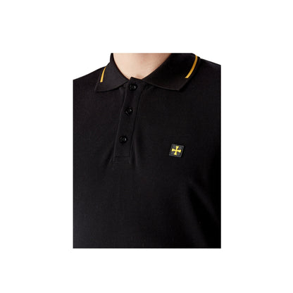 Terrace Cult Premium Pique Polo Black/Yellow