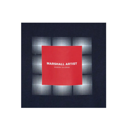 Marshall Artist Shadow Check T-Shirt Navy