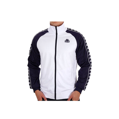 Kappa Track Top White/Blue Evening