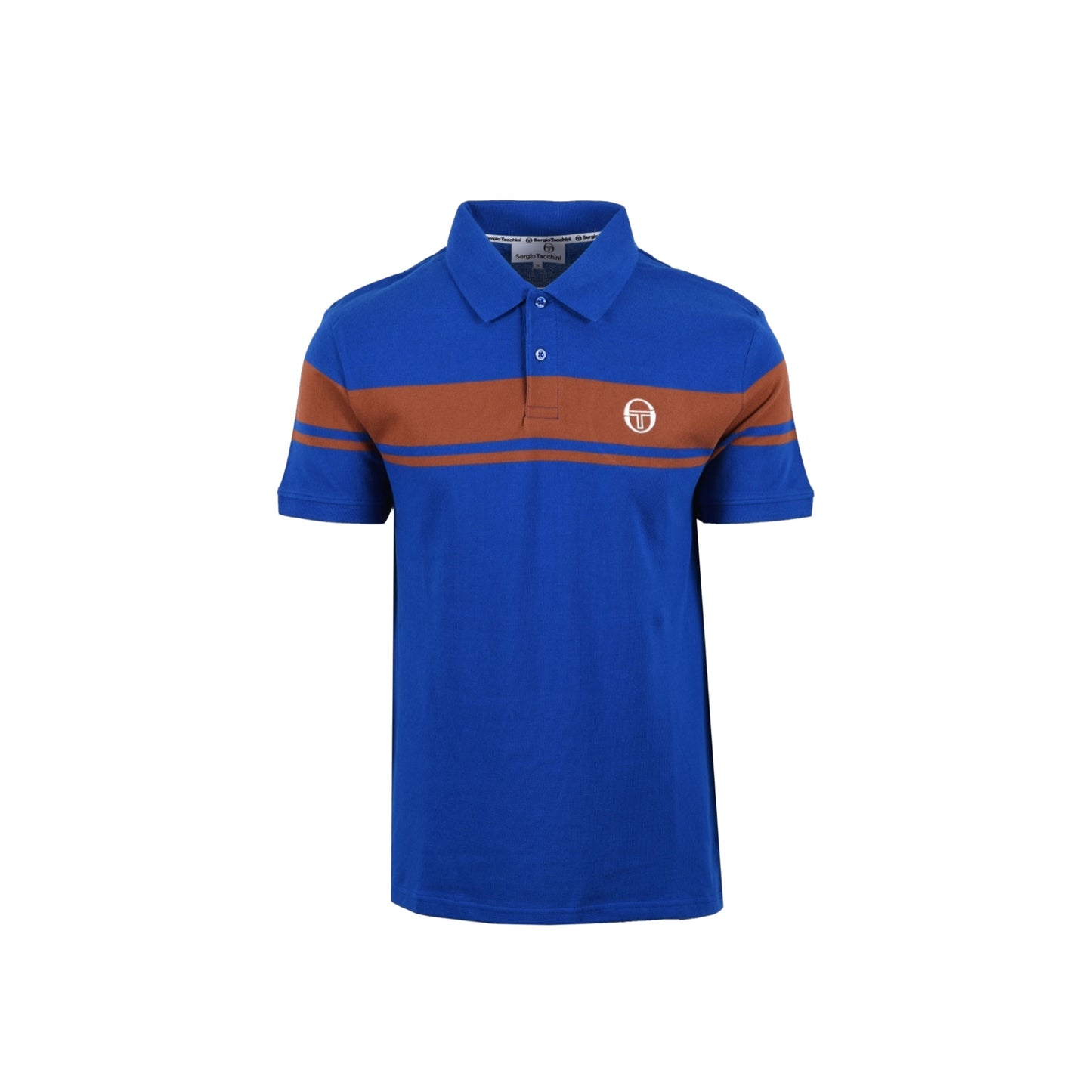 Sergio Tacchini Youngline Polo Shirt Nautical Blue/Mocha Bisque