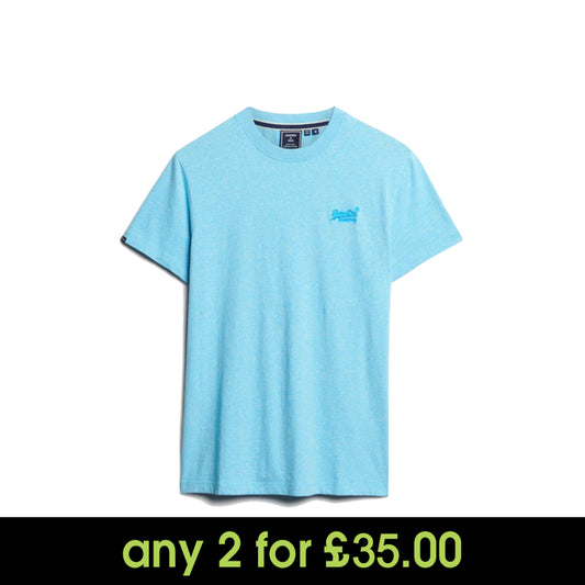 Superdry Essential Logo Embroidered T-Shirt Turquoise