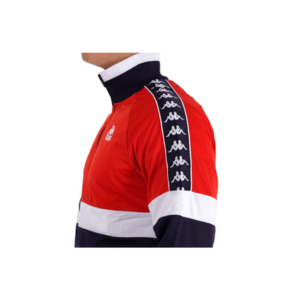 Kappa Track Top Red/Blue Evening/White