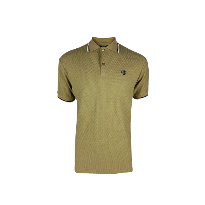 Trojan Twin Tipped Textured Polo Camel