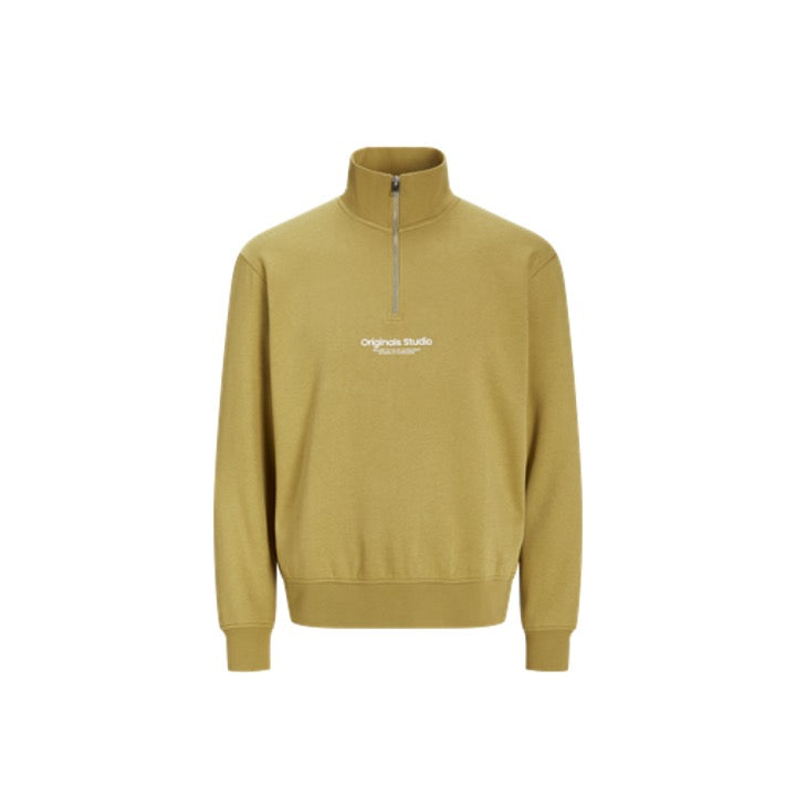 Jack & Jones JORVESTERBRO Sweat Quarter Zip Cedar