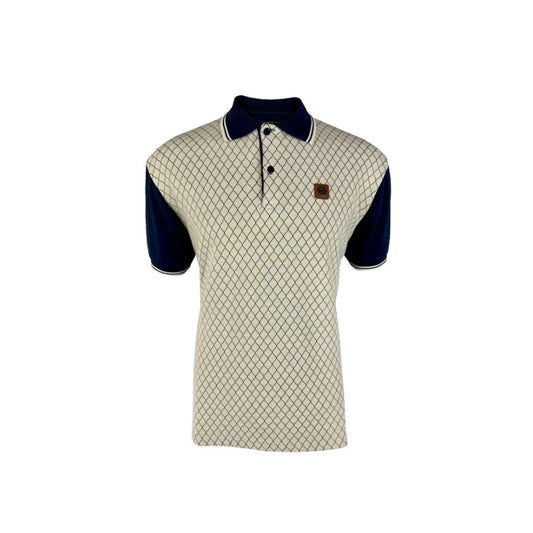 Trojan Ottoman Rib Panel Polo Navy