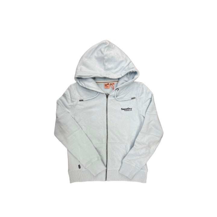 Superdry Essential Logo Zip Hoodie HB Winter Sky Blue