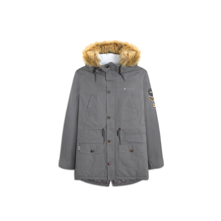 Lambretta Sherpa Lined Parka Granite