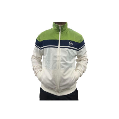 Sergio Tacchini Damarindo Track Top Gardenia/Piquant Green/Maritime Blue