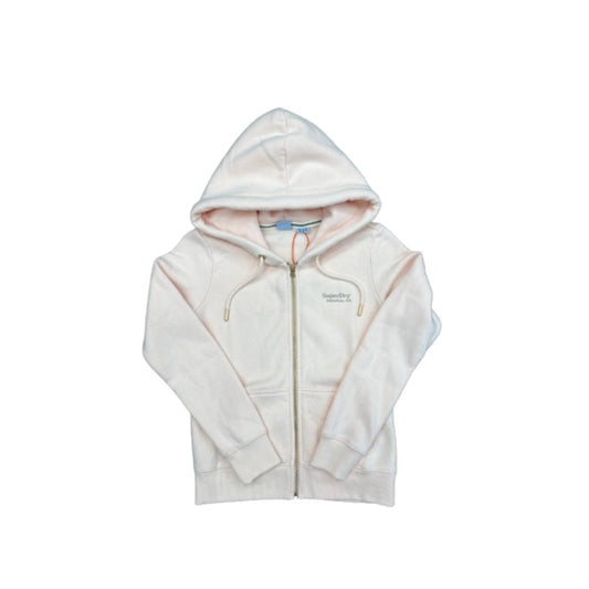 Superdry Essential Logo Zip Hoodie Pink Clay