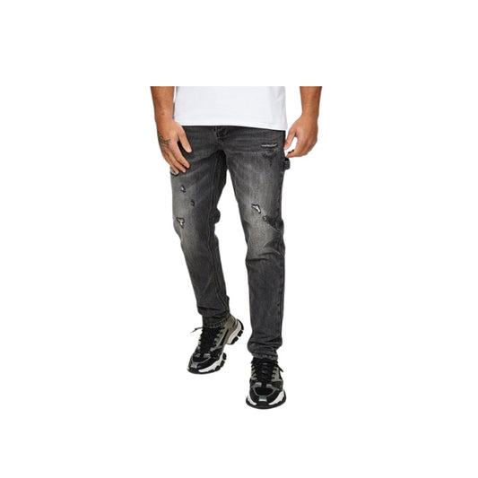 Alessandro Zavetti Vandalo Loose Fit Jeans Grey Wash