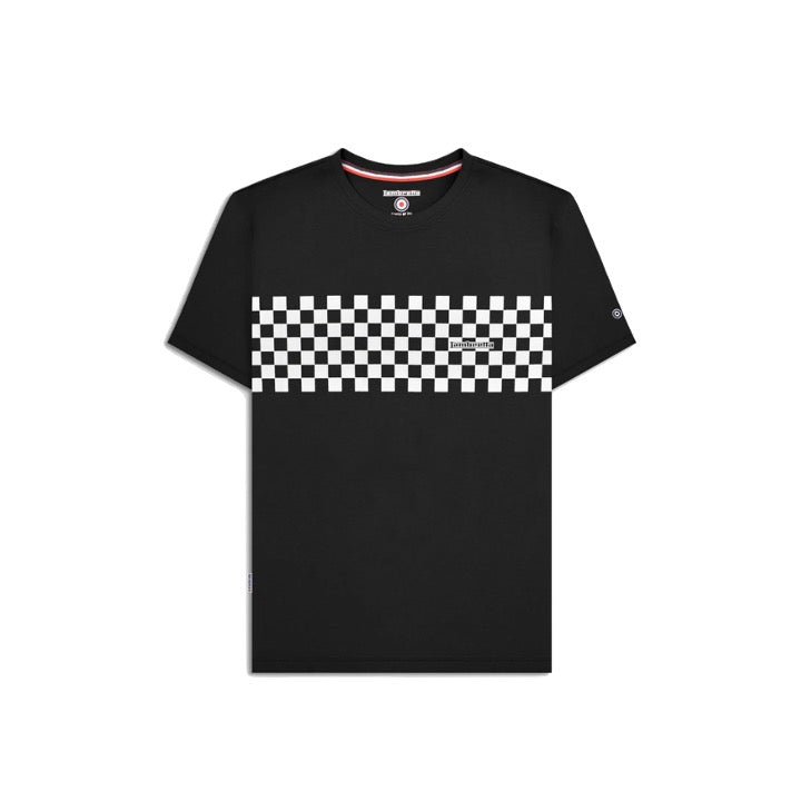 Lambretta Two Tone Panel T-Shirt Black/White