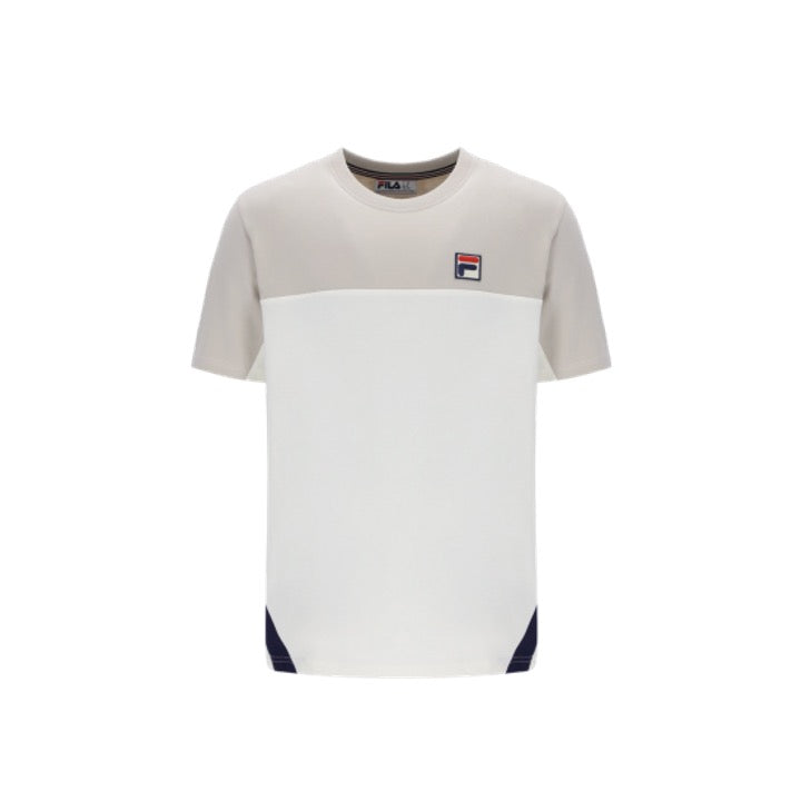 FILA Tiebreaker T-Shirt Gardenia/Silver Lining