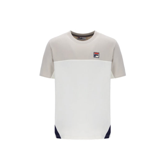 FILA Tiebreaker T-Shirt Gardenia/Silver Lining