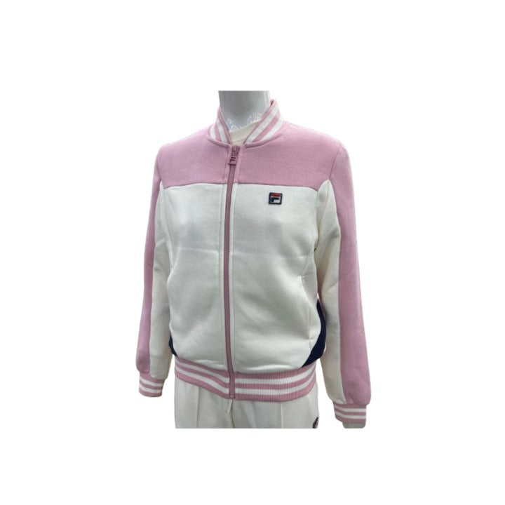 FILA Hero Colour Block Zip Through Pink Nectar/Gardenia/Fila Navy