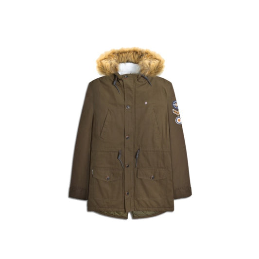 Lambretta Sherpa Lined Parka Khaki