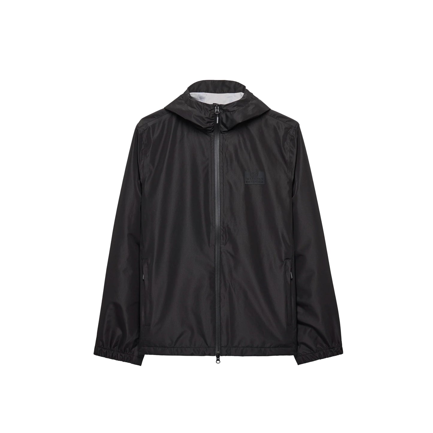 Weekend Offender Football + Festivals Waterproof Stow-away Jacket Black