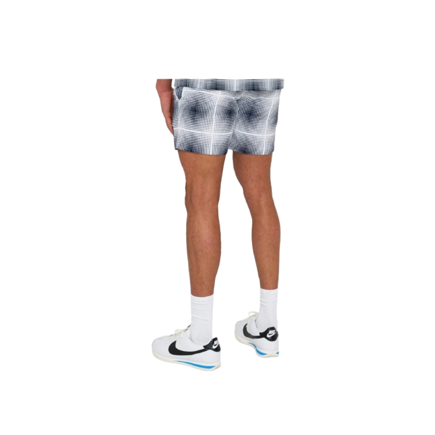 Marshall Artist Shadow Check Swimshorts Navy