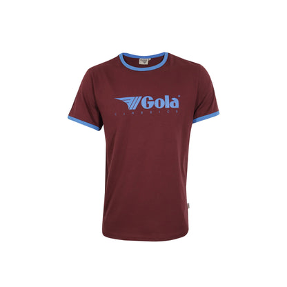 Gola Ringer T-Shirt Burgundy