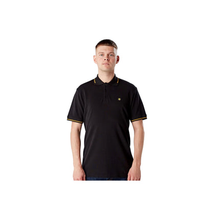 Terrace Cult Premium Pique Polo Black/Yellow