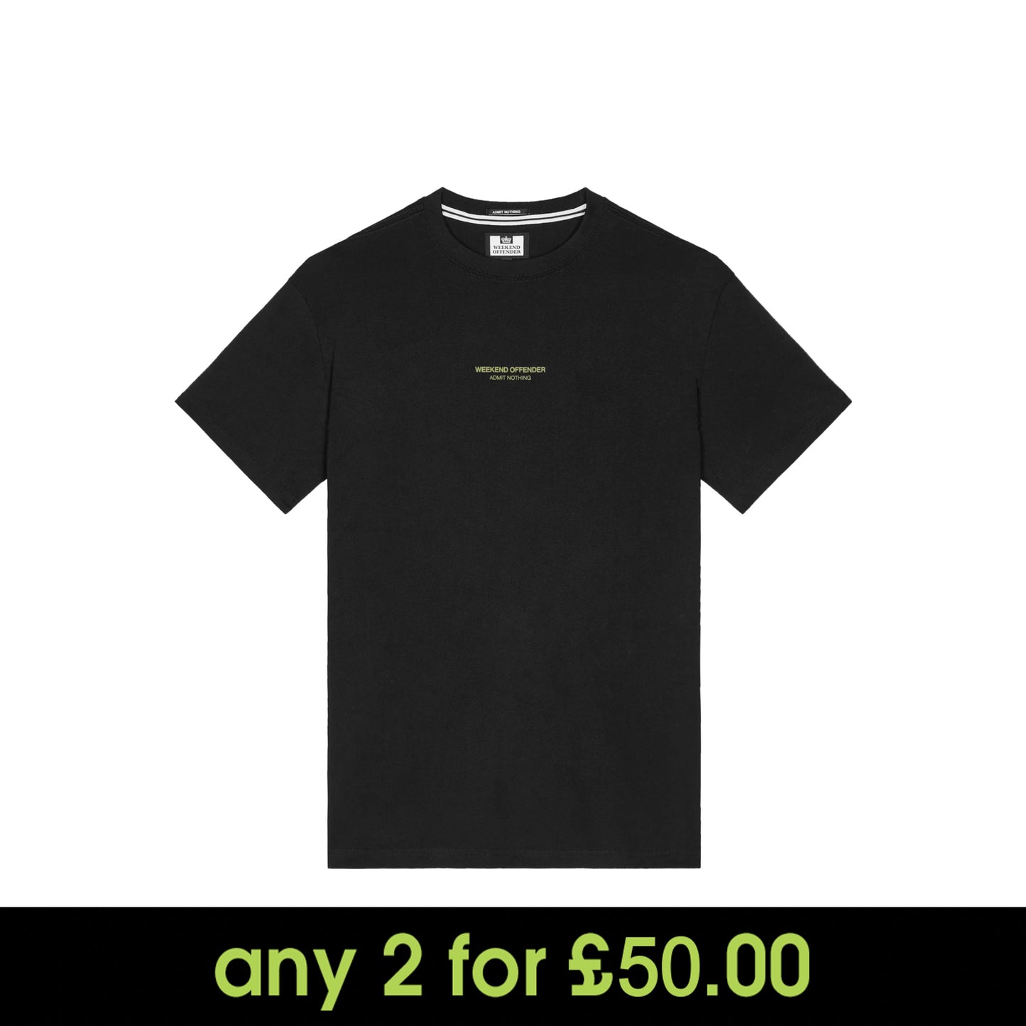 Weekend Offender Millergrove T-Shirt Black/Peridot