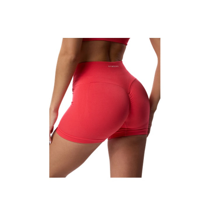 Gym King Sculpt Seamless 3 Inch Short Coral Red