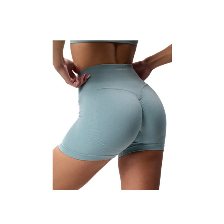 Gym King Sculpt Seamless 3 Inch Short Stone Blue