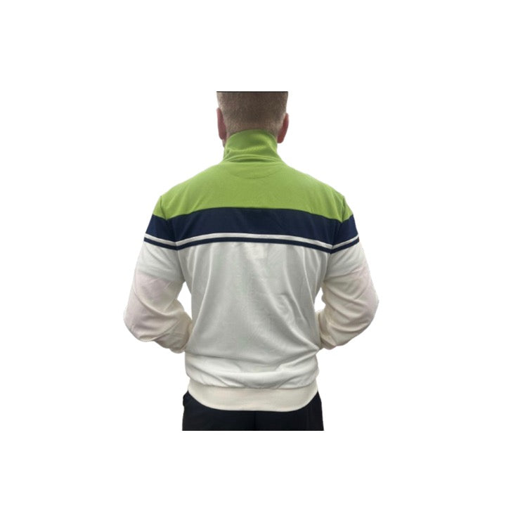 Sergio Tacchini Damarindo Track Top Gardenia/Piquant Green/Maritime Blue