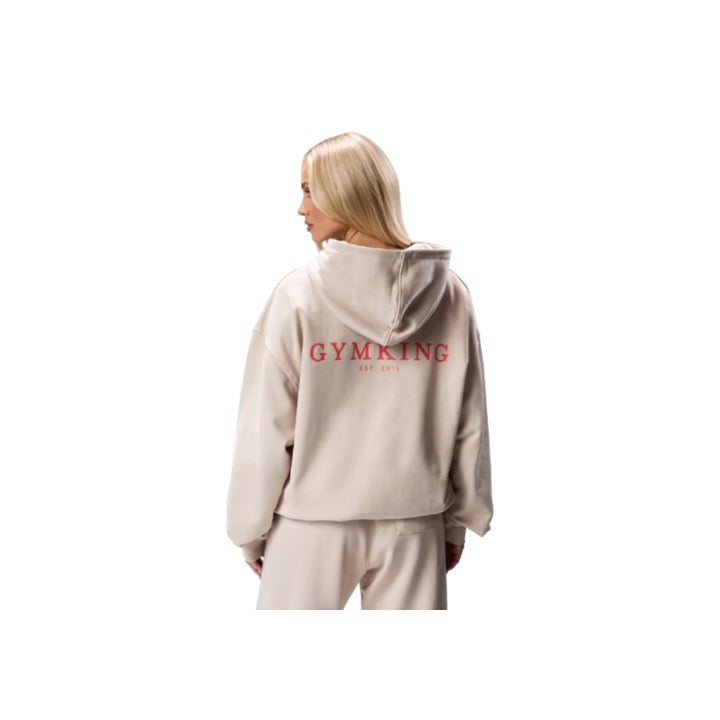 Gym King Established Relaxed Fit Hoodie Clay