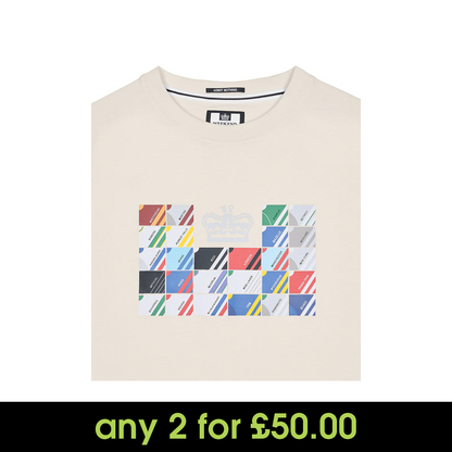 Weekend Offender Alpha Graphic T-Shirt Ivory