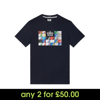 Weekend Offender Alpha Graphic T-Shirt Navy