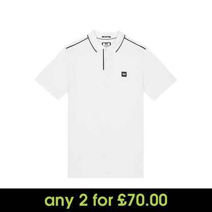 Weekend Offender Astola Polo Shirt White/Black