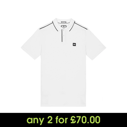 Weekend Offender Astola Polo Shirt White/Black