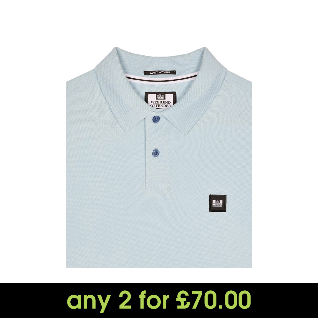 Weekend Offender Caneiros Polo Shirt Arctic