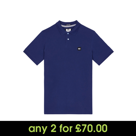 Weekend Offender Caneiros Polo Shirt Bright Navy