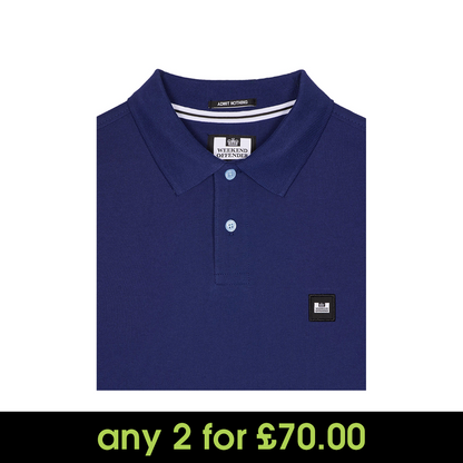 Weekend Offender Caneiros Polo Shirt Bright Navy