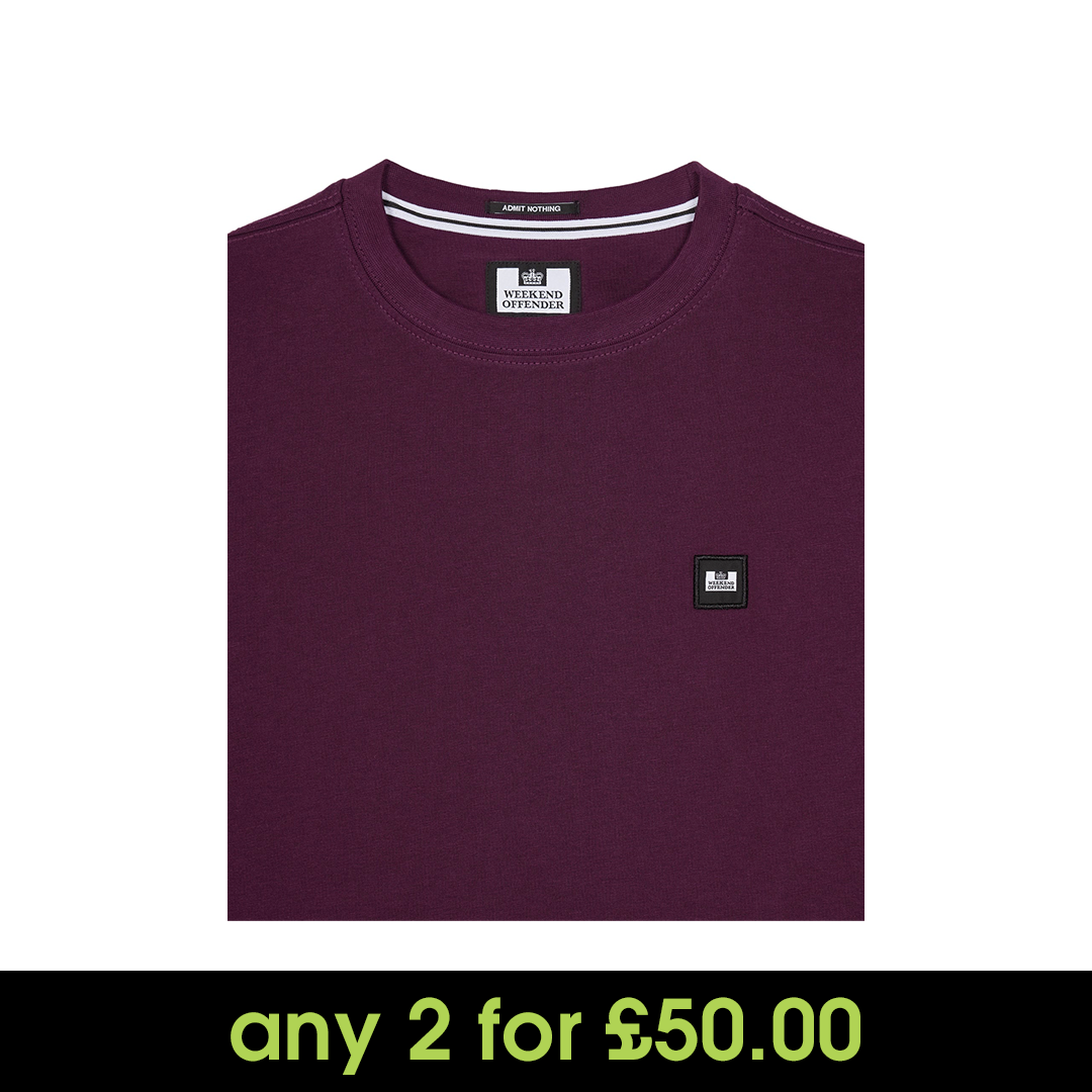 Weekend Offender Cannon Beach T-Shirt Acai Berry