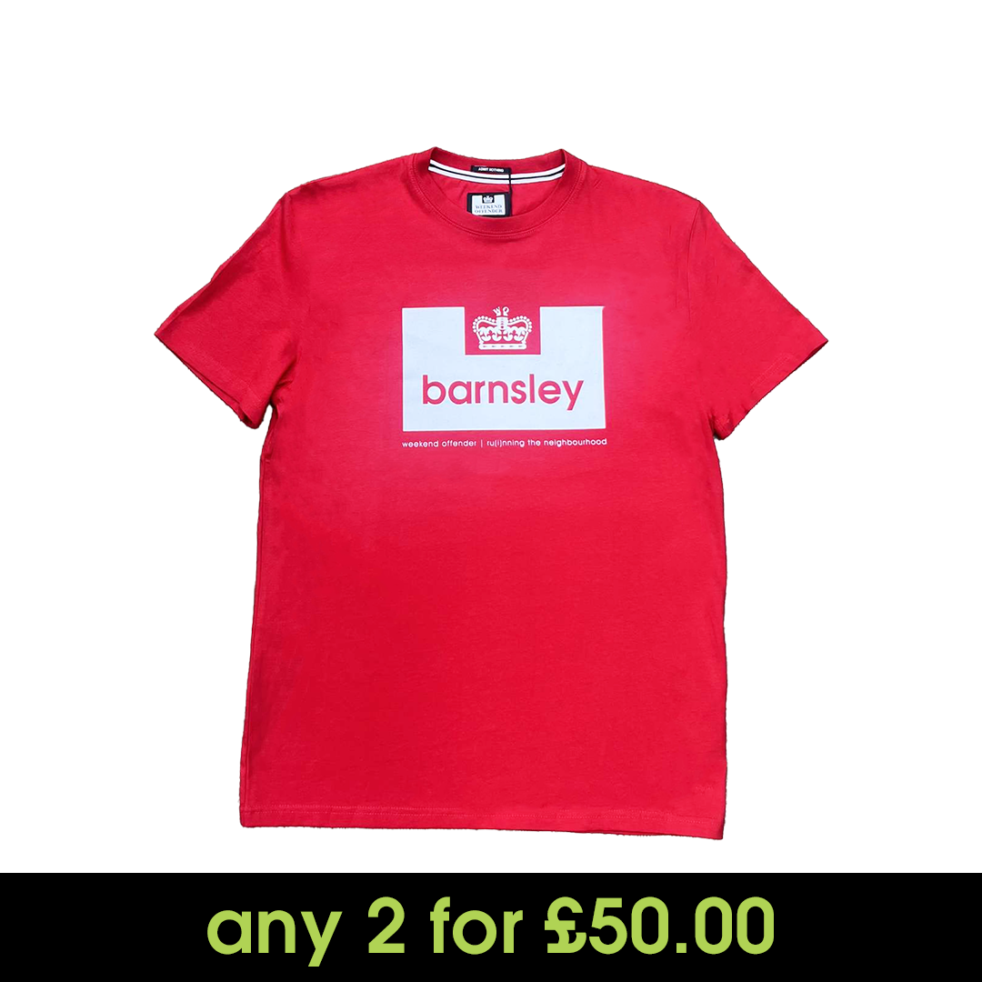 Weekend Offender City Series Barnsley T-Shirt Red